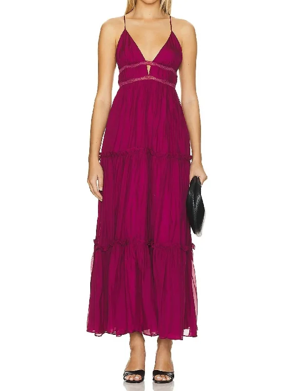Midnight Sale Heather Maxi Dress In Calla Lily